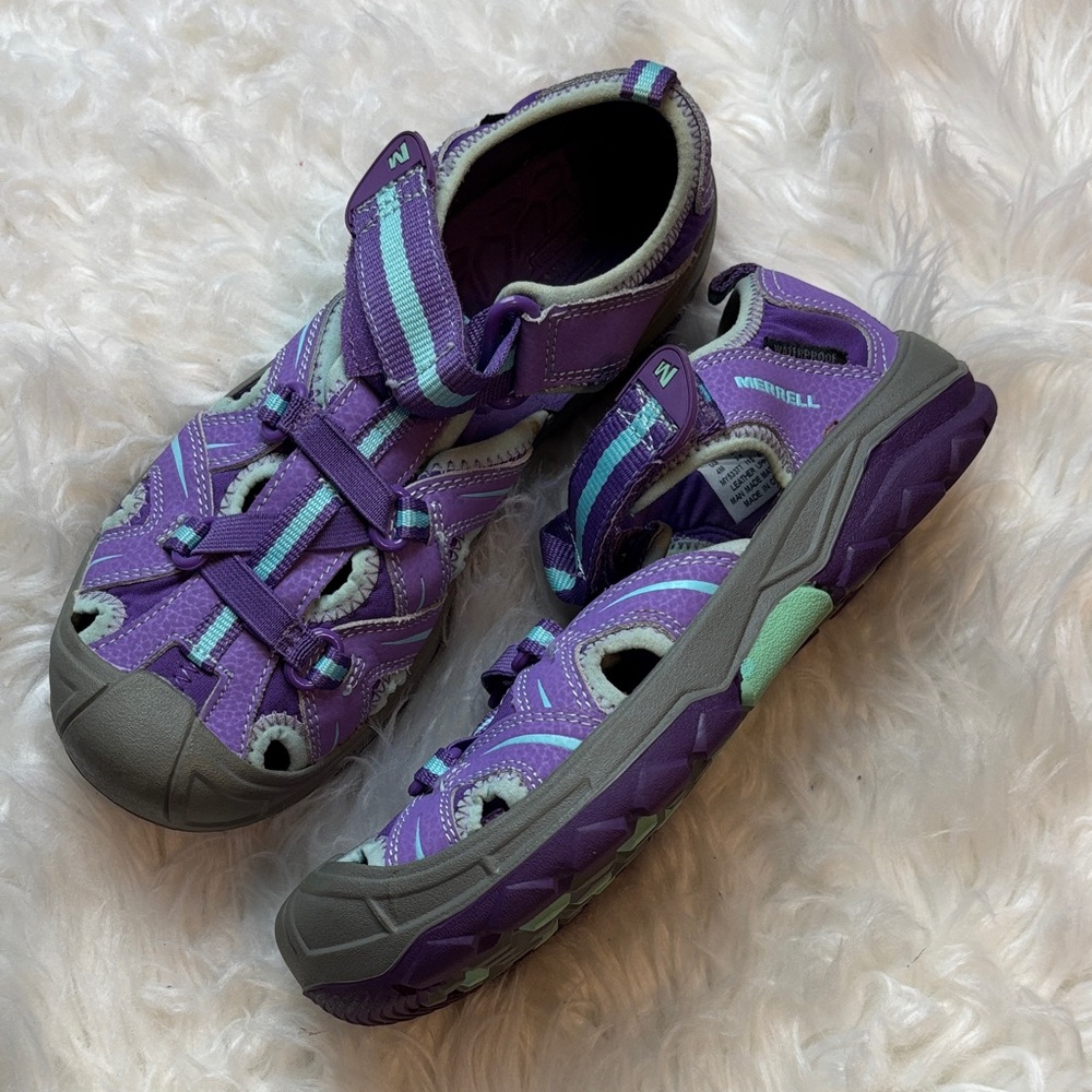 Merrell Purple Hydro Hikers Water Shoes Sandals Kids Sz 4